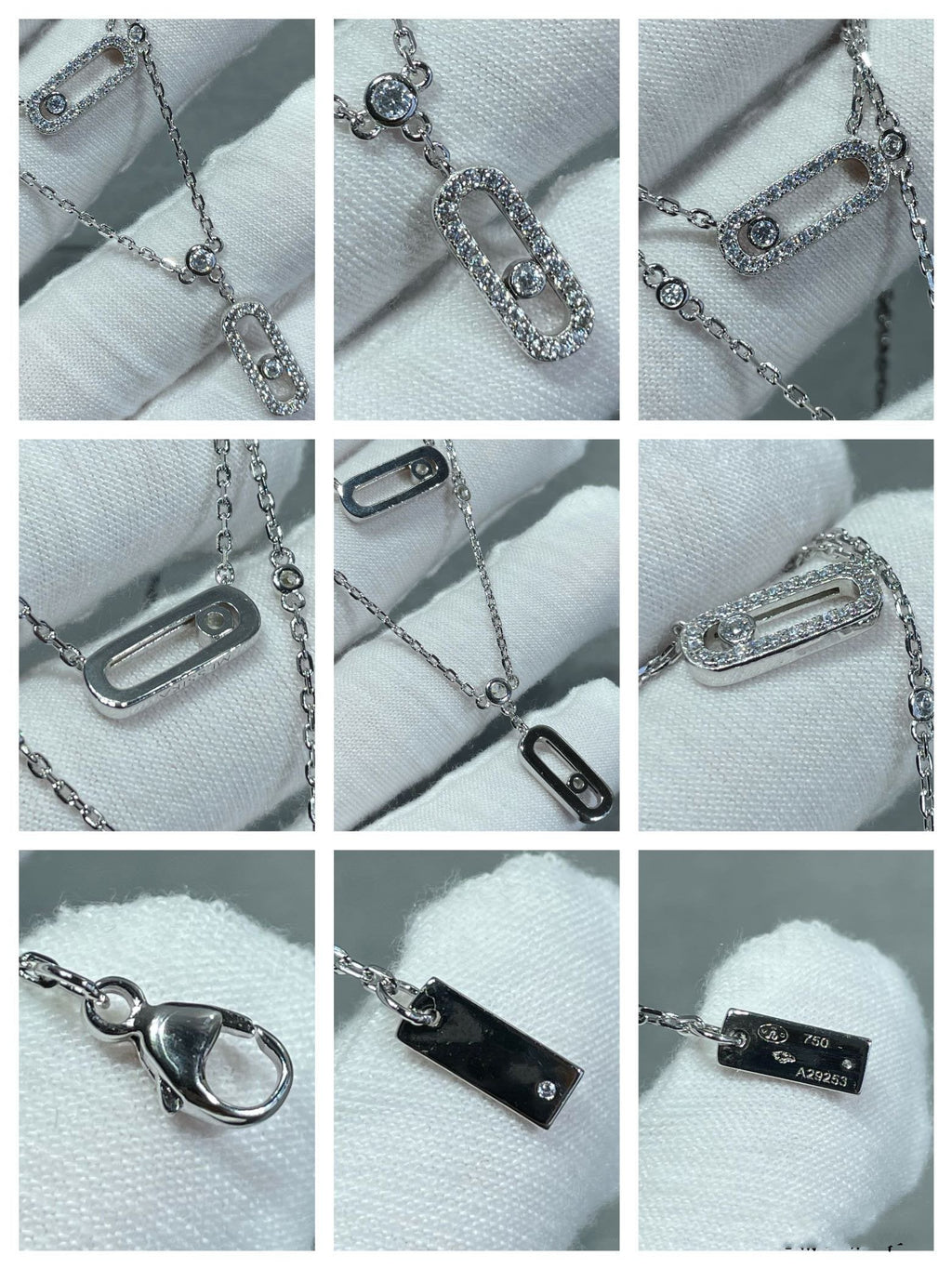 [Twinkle ]MOVE 2 ROW DIAMOND NECKLACE