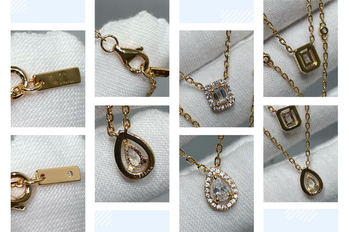 [Twinkle ]MY TWIN 2 ROW DIAMOND NECKLACE
