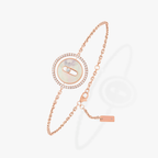[Twinkle ]Twinkle MOVE WHITE MOTHER OF PEARL PINK GOLD DIAMOND BRACELET
