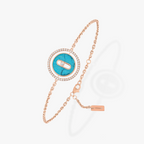 [Twinkle ]Twinkle MOVE TURQUOISE PINK GOLD DIAMOND BRACELET