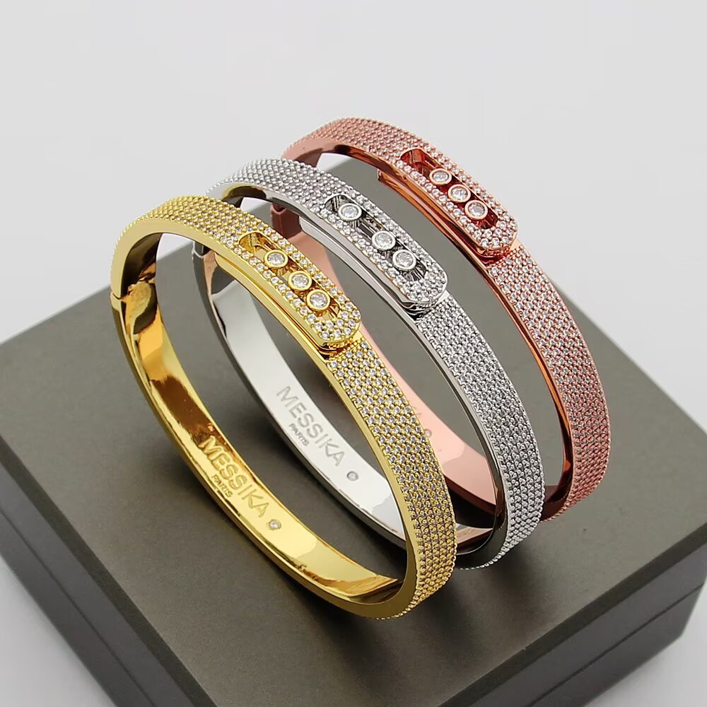 [Twinkle ]Move Noa Full Pavé Diamond Bangle Bracelet
