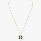 [Twinkle ]Twinkle MOVE 3 DIAMOND MALACHITE GOLD DIAMOND NECKLACE
