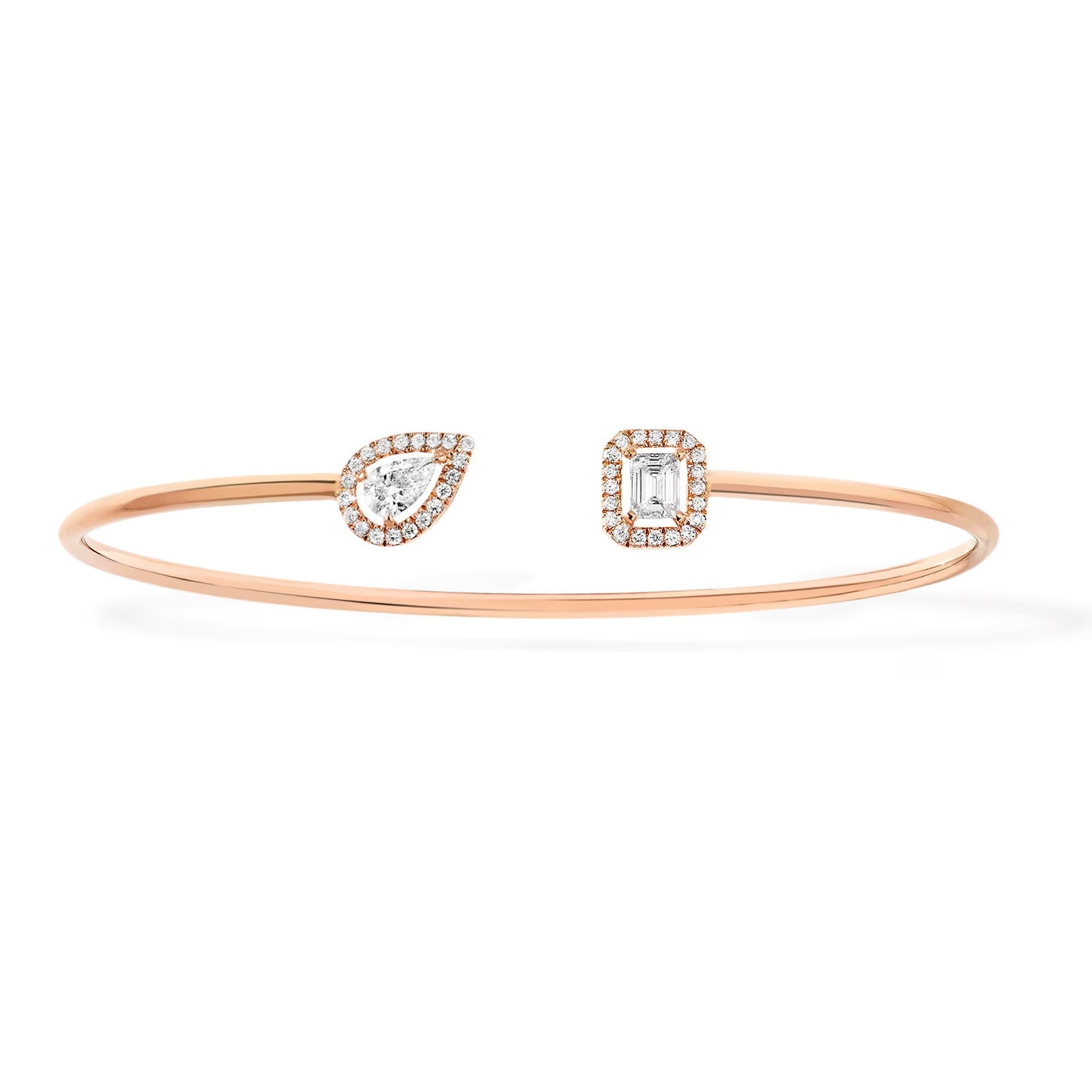 [Twinkle ]JONC FLEX MY TWIN TOI & MOI SILVER DIAMOND BRACELET