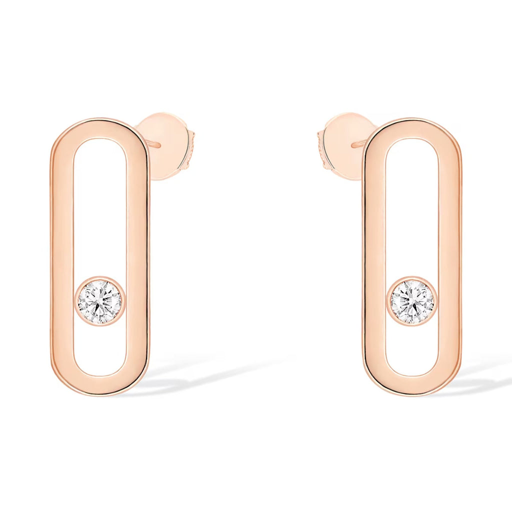 [Twinkle ]MOVE UNO SMALL 1 DIAMOND EARRINGS