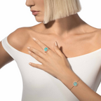 [Twinkle ]Twinkle MOVE TURQUOISE PINK GOLD DIAMOND BRACELET
