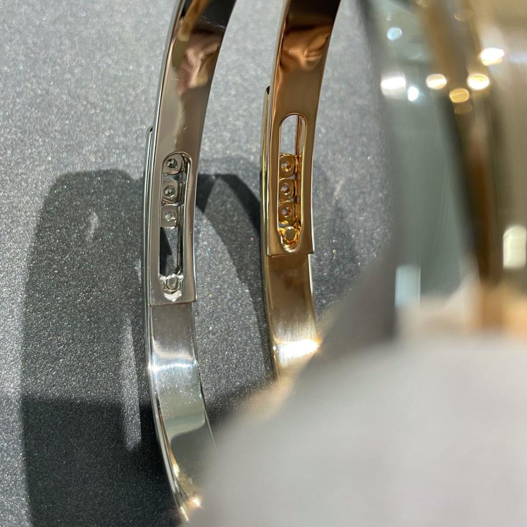 [Twinkle ]Move Noa Rose Gold Pavé Diamond Bangle Bracelet