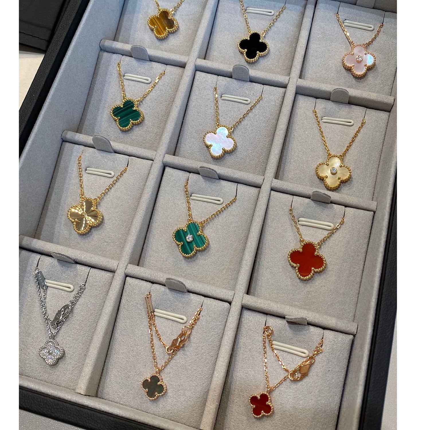 ¡®Twinkle jewelry¡¯CLOVER 15MM LASER NECKLACE SILVER