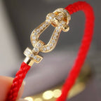 ¡®Twinkle jewelry¡¯FORCE LARGE HORSESHOE FULL DIAMOND BRACELET GOLD
