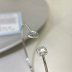 [Twinkle ]JONC FLEX MY TWIN TOI & MOI SILVER DIAMOND BRACELET