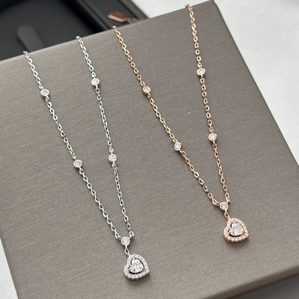[Twinkle ]JOY HEART DIAMOND NECKLACE