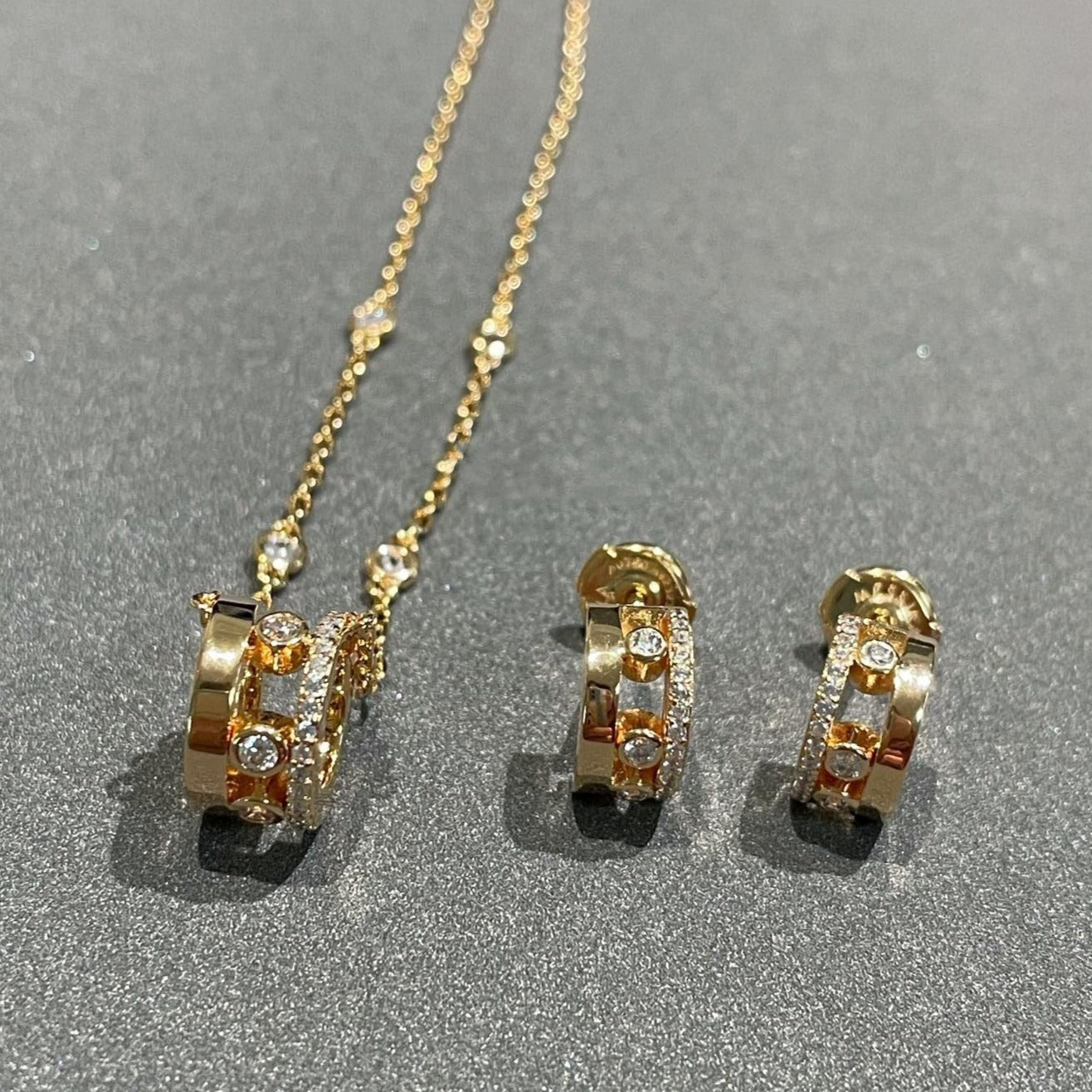 [Twinkle ]CHAIN MOVE ROMANE PEDAND NECKLACE