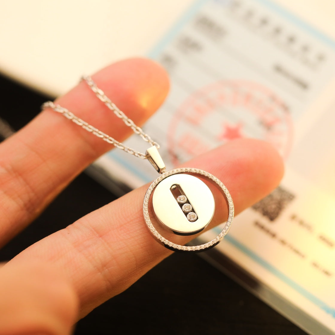 [Twinkle ]Twinkle MOVE MM SILVER DIAMOND NECKLACE