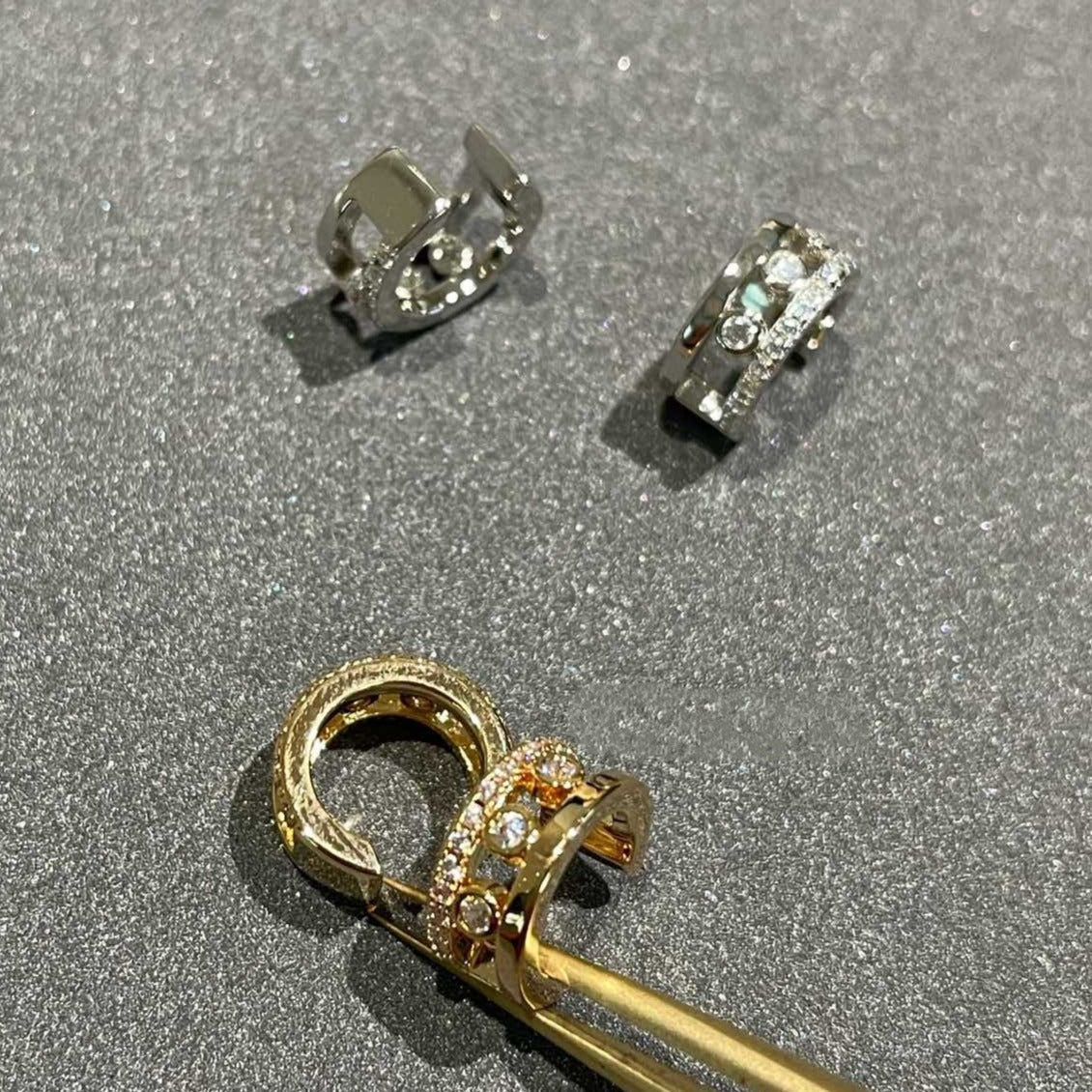[Twinkle ]MOVE ROMANE EARRINGS DIAMOND
