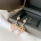 [Twinkle ]Twinkle MOVE ARROW PINK GOLD DIAMOND EARRINGS