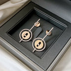 [Twinkle ]Twinkle MOVE ARROW PINK GOLD DIAMOND EARRINGS