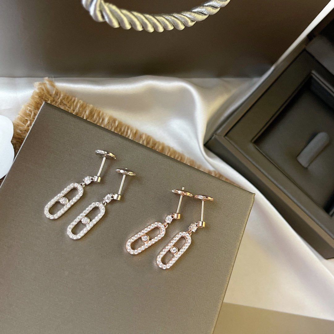 [Twinkle ]DORMEUSES MOVE UNO DIAMOND EARRINGS