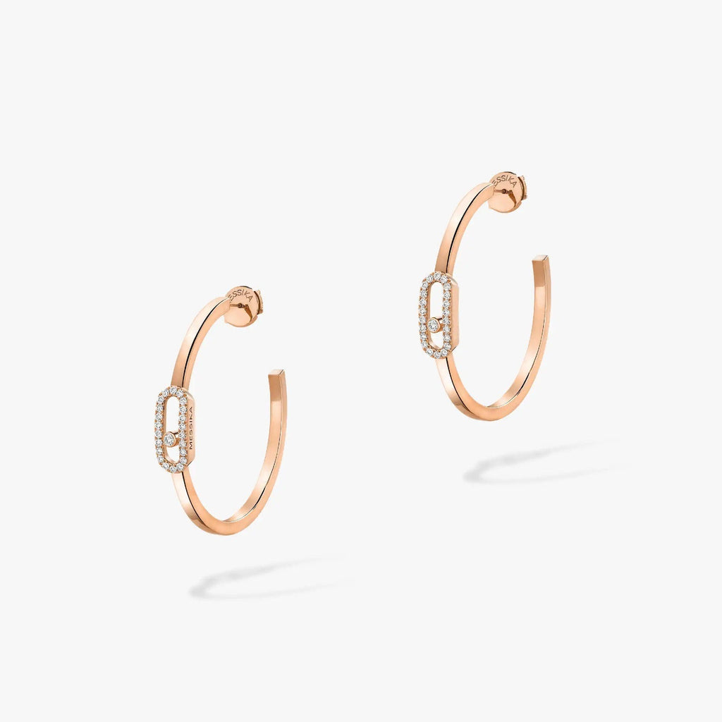[Twinkle ]CREOLES MOVE UNO PM DIAMOND EARRINGS
