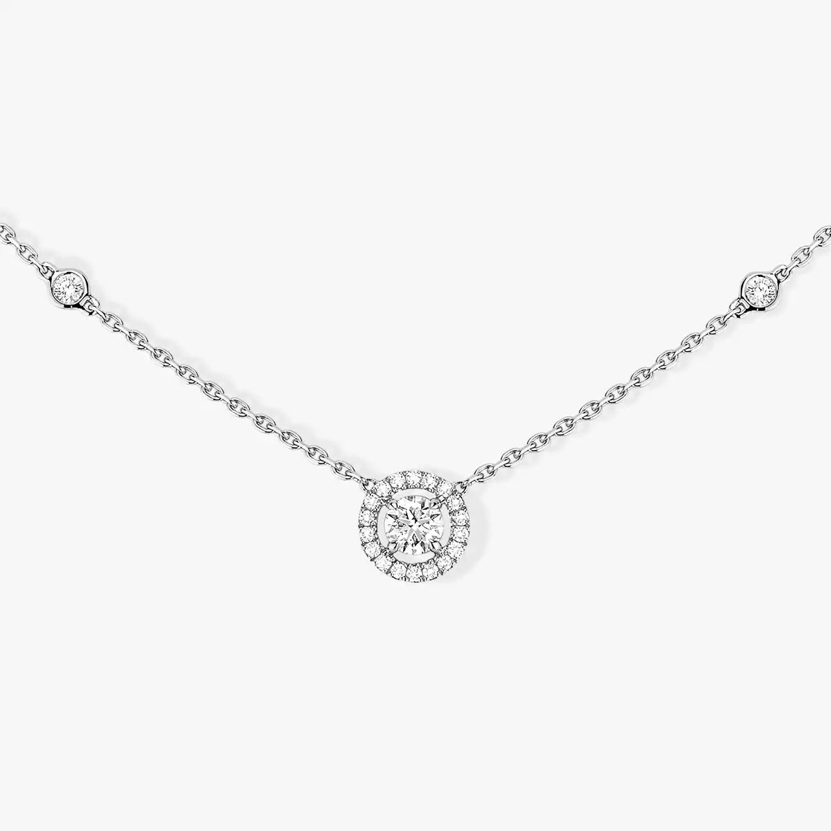 [Twinkle ]Diamond Necklace 0,20ct Brilliant Shape Joy