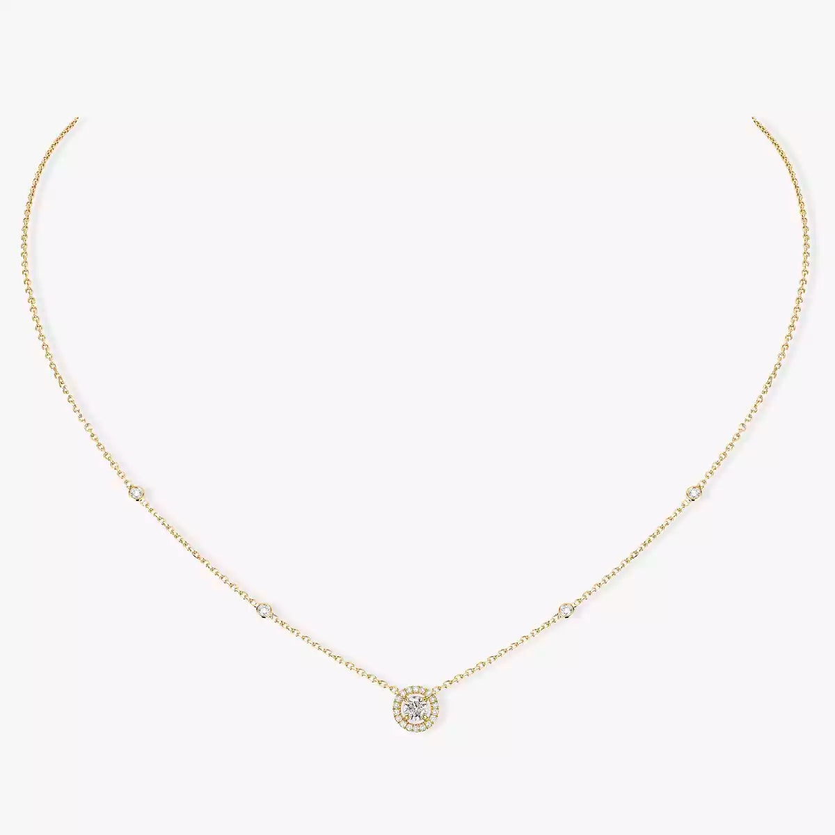 [Twinkle ]Diamond Necklace 0,20ct Brilliant Shape Joy