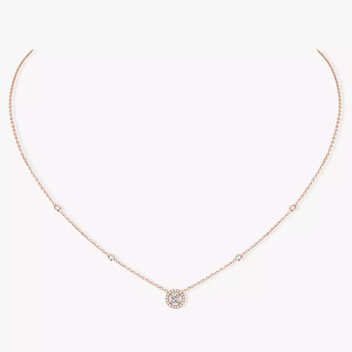 [Twinkle ]Diamond Necklace 0,20ct Brilliant Shape Joy