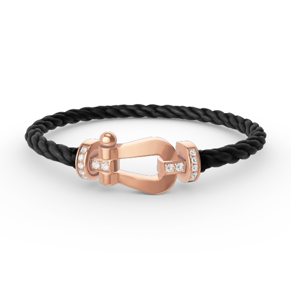 ¡®Twinkle jewelry¡¯FORCE LARGE HORSESHOE HALF DIAMOND BRACELET ROSE GOLD
