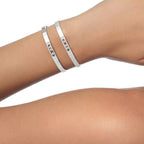 [Twinkle ]Move Noa Rose Gold Pavé Diamond Bangle Bracelet