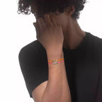 [Twinkle ]MK Care(s) pink cord pavé bracelet