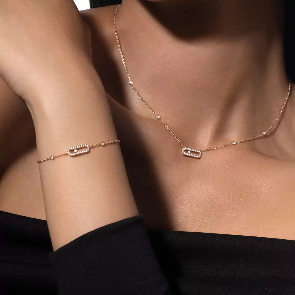 [Twinkle ]Diamond Necklace Move Uno