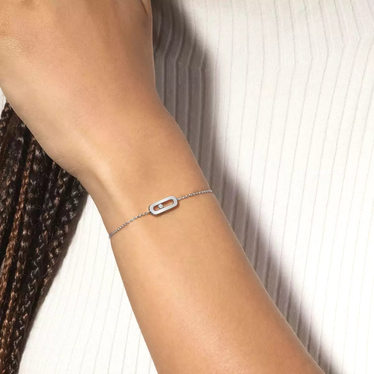 [Twinkle ]Move Uno Diamond Bracelet