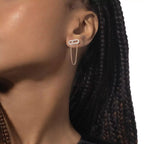 [Twinkle ]Move Uno Diamond Earrings