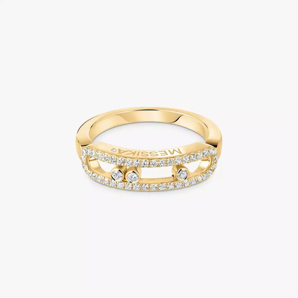 [Twinkle ] Baby Move Gold Diamond Pave_ Ring