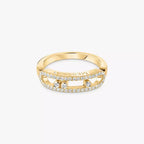[Twinkle ] Baby Move Gold Diamond Pave_ Ring