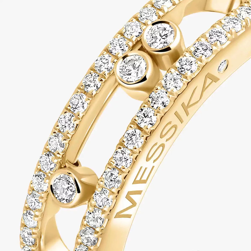 [Twinkle ] Baby Move Gold Diamond Pave_ Ring