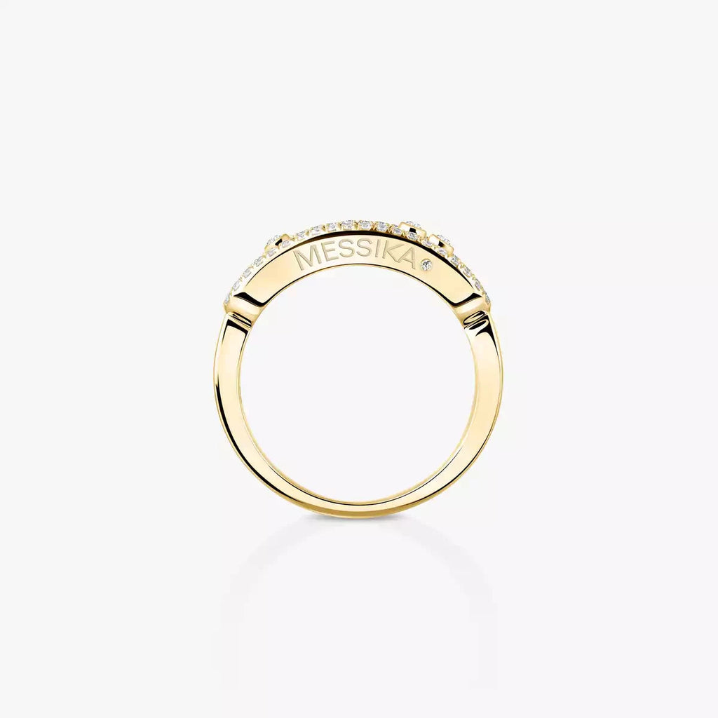 [Twinkle ] Baby Move Gold Diamond Pave_ Ring