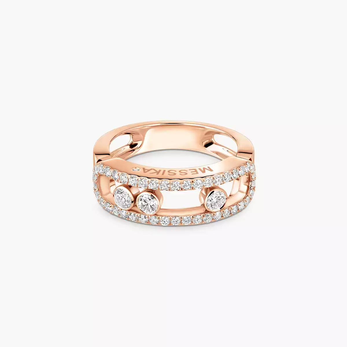 [Twinkle ] Move Gold Diamond Pave_ Ring