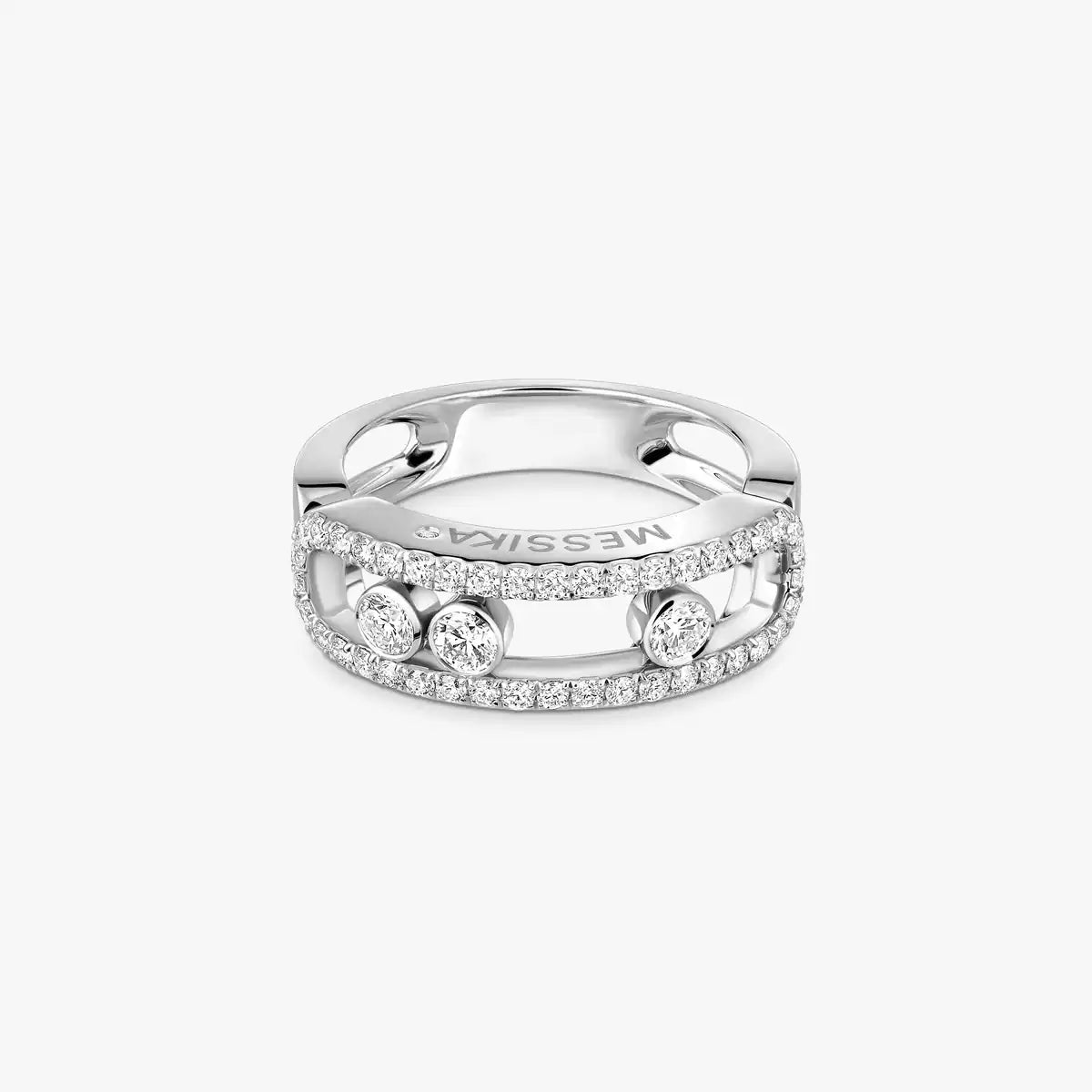 [Twinkle ] Move Gold Diamond Pave_ Ring