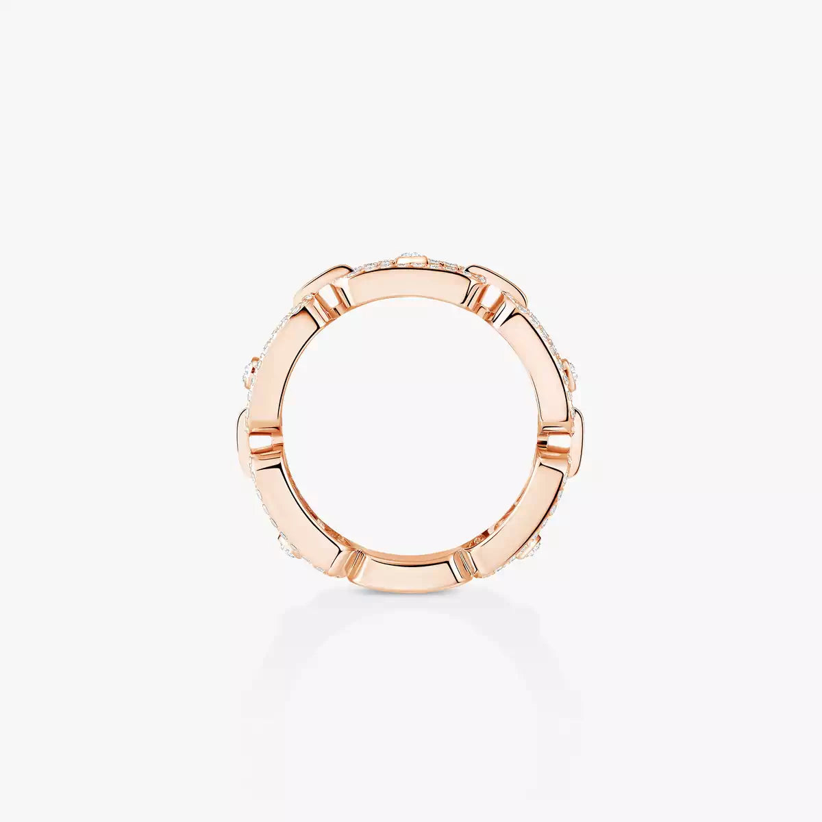 [Twinkle ]Move Link Pave_-Set Diamond Ring in Gold