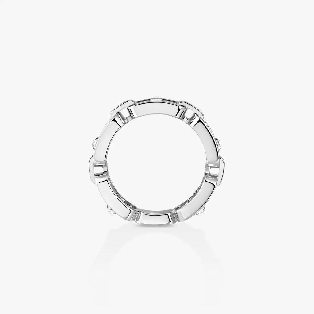 [Twinkle ]Move Link Pave_-Set Diamond Ring in Gold