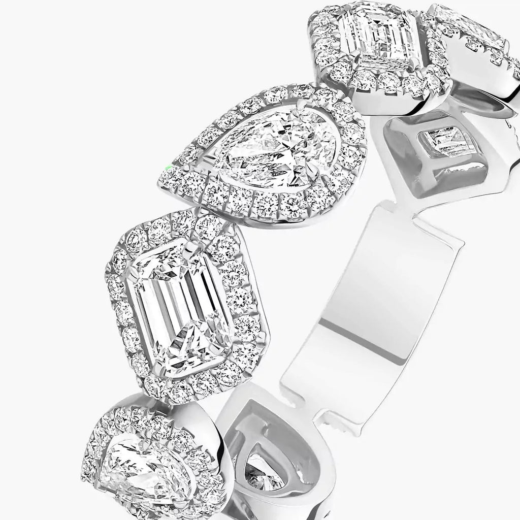[Twinkle ]Diamond Wedding Ring My Twin