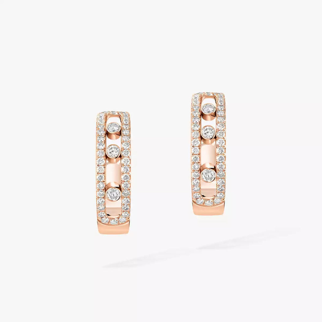 [Twinkle ]Diamond Pave_ Hoop Earrings Move