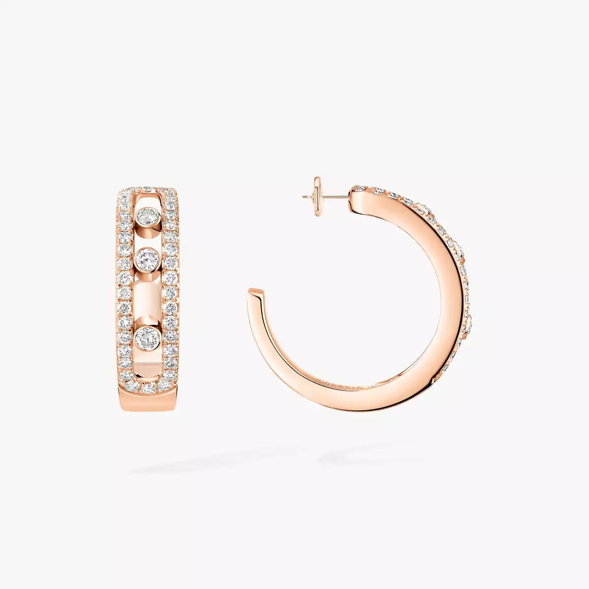[Twinkle ]Diamond Pave_ Hoop Earrings Move