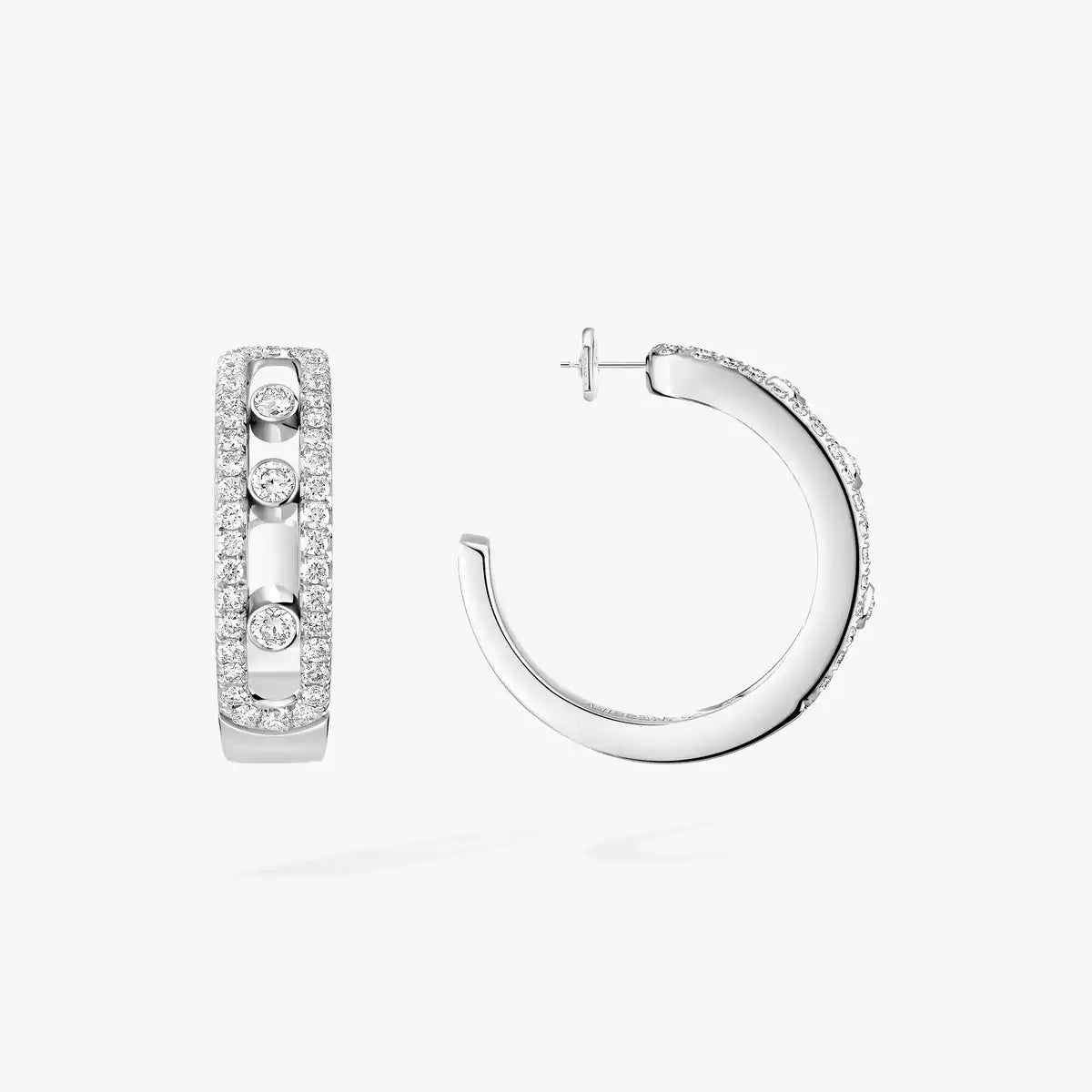 [Twinkle ]Diamond Pave_ Hoop Earrings Move