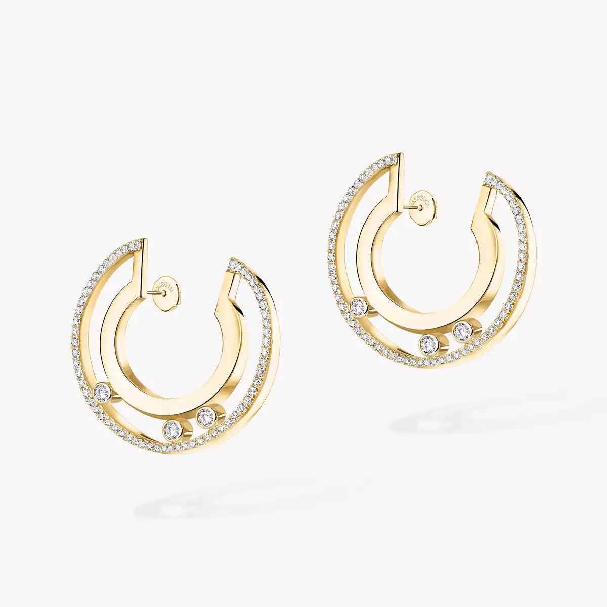 [Twinkle ]Move Romane Small Diamond Hoop Earrings