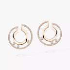 [Twinkle ]Move Romane Small Diamond Hoop Earrings