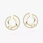 [Twinkle ]Move Romane Small Diamond Hoop Earrings