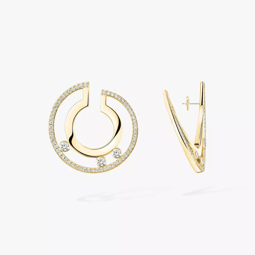 [Twinkle ]Move Romane Small Diamond Hoop Earrings
