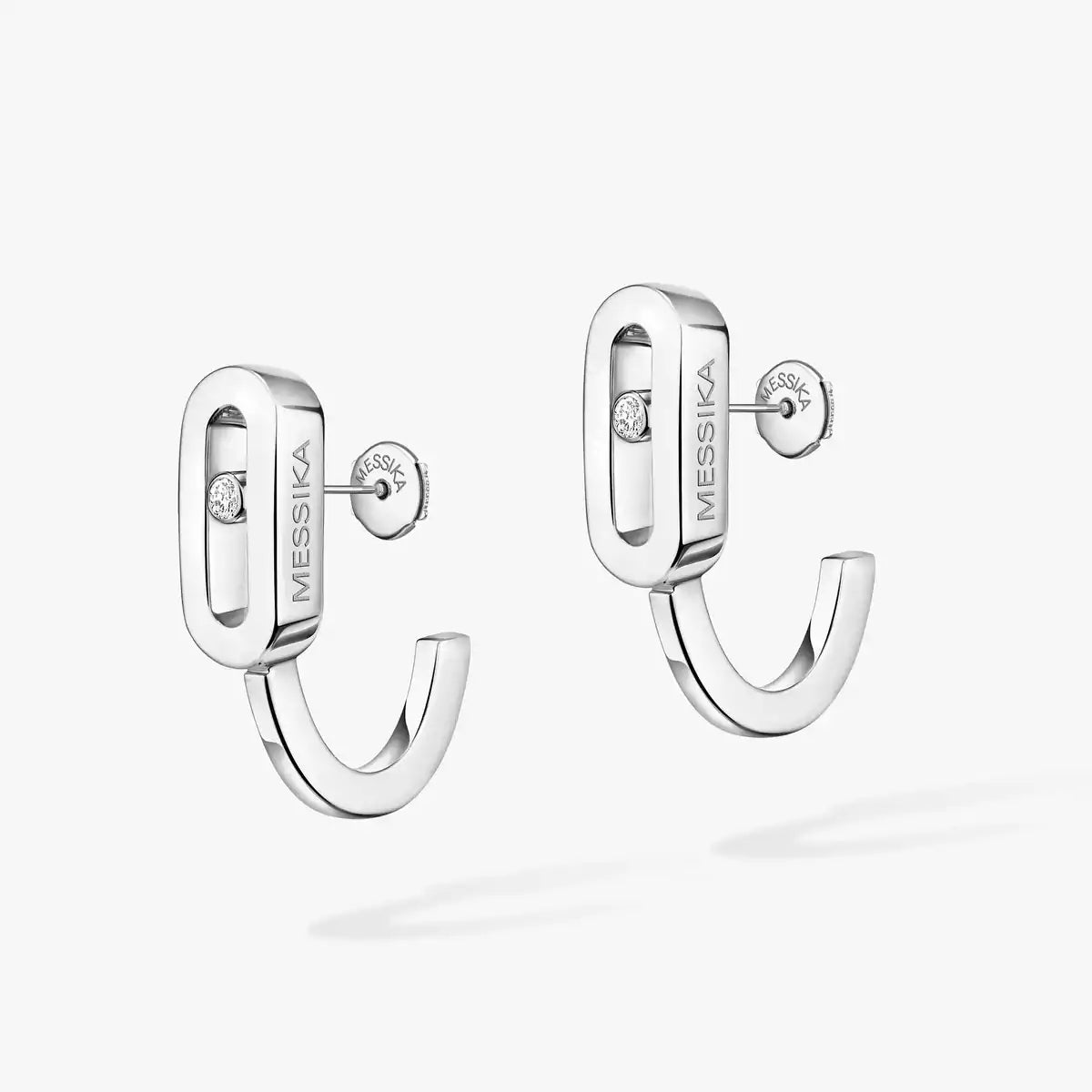 [Twinkle ]Diamond Mini Hoop Earrings Move Classique