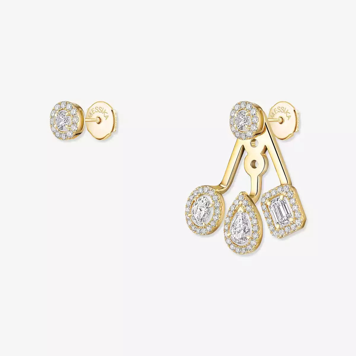 [Twinkle ] My Twin Trio  Diamond Earrings