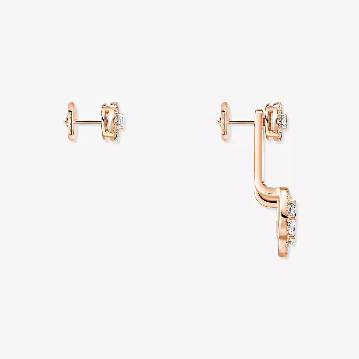 [Twinkle ] My Twin Trio  Diamond Earrings