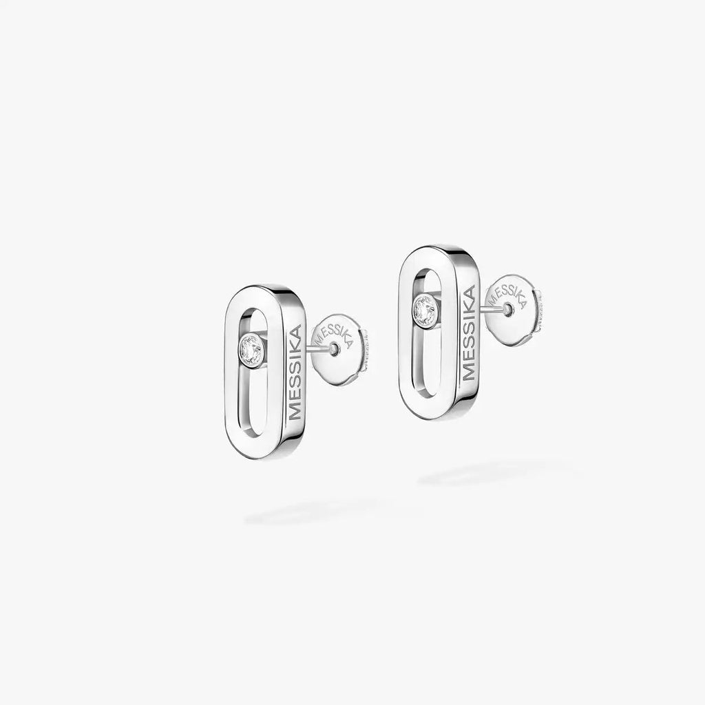 [Twinkle ]Move Uno Diamond Stud Earrings